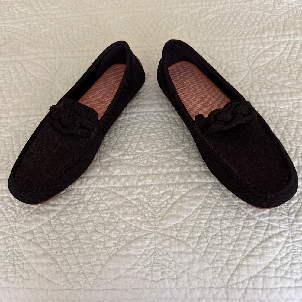 Rothy’s The Braid Driver Black Size 10.5